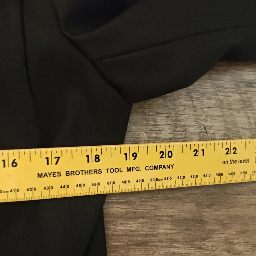 Jones‎ New York Collection Blazer Women 8 Black Zip Front Stretch Pockets New